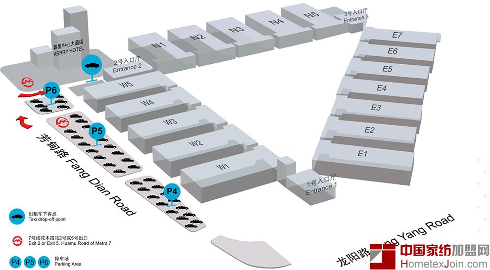 上海新国际博览中心（SNIEC）展馆分布图