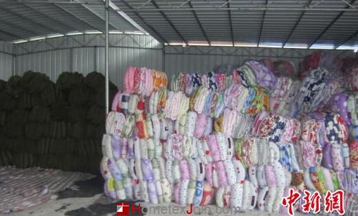 广东茂名警方捣毁重大“黑心棉被”生产工场