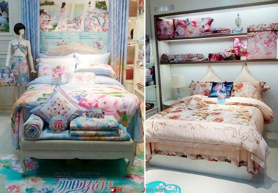晋帛家纺加盟店之旅   2015春夏新品终端陈列