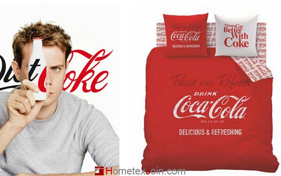 可口可乐玩转家纺床品-非常“可乐”